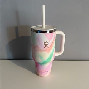 32oz Hydro Flask Multicolor Tumbler with Straw